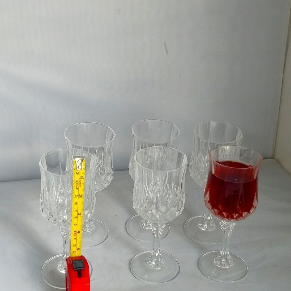 CRISTAL D'ARQUES LIQUOR LONGCHAMP GLASSES- SET‎ OF 6
